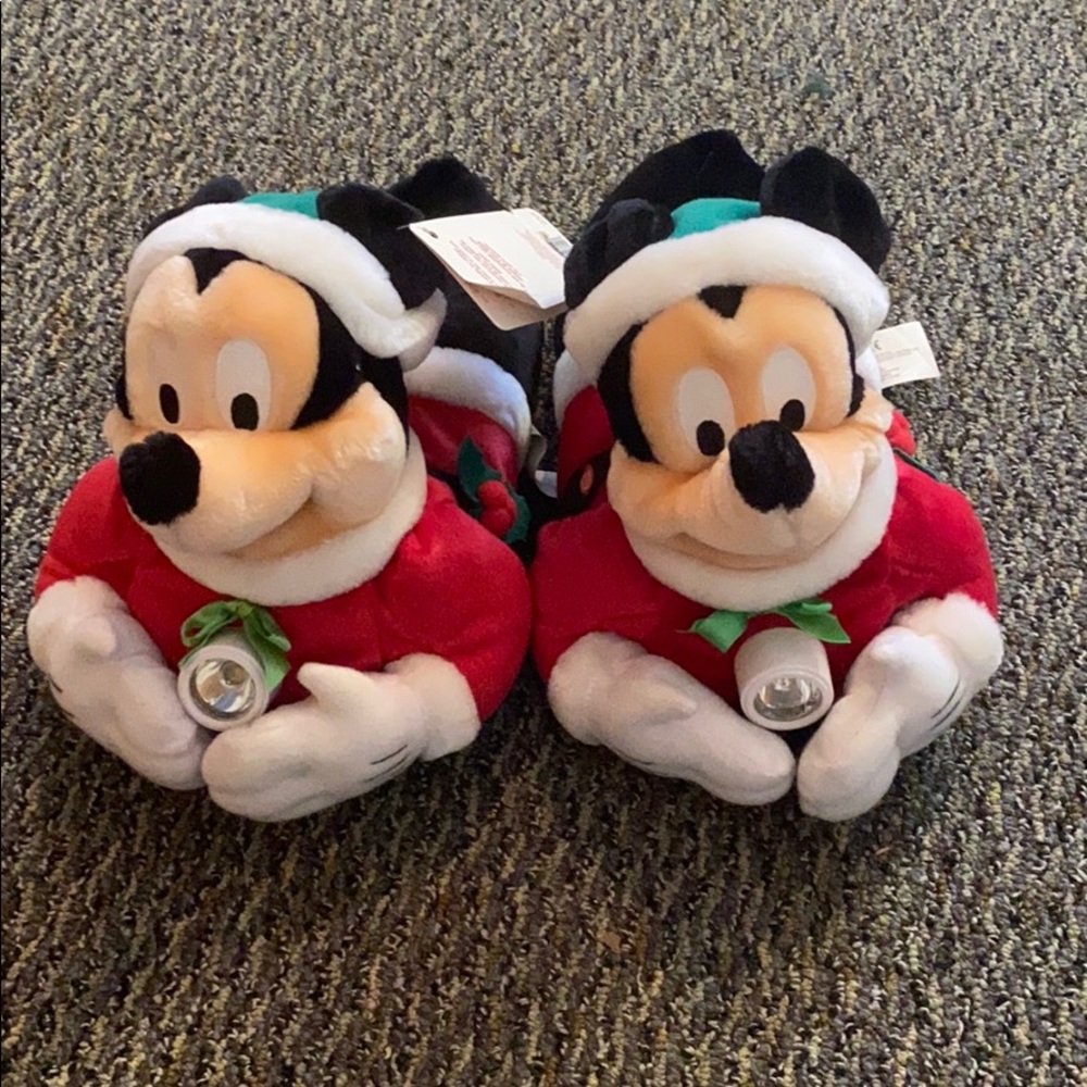 New with tag Disney slippers with flashlight